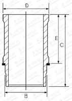 Goetze Engine Cilinderbus/voering O-ring 15-630820-00 - thumbnail