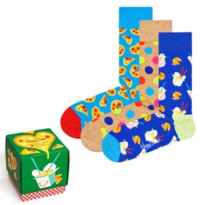 Happy socks 3 stuks Pizza Love Sock Gift Box * Actie *