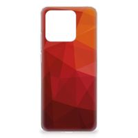 TPU Hoesje voor Xiaomi Redmi 10C Polygon Red