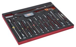Bahco Foaminlay Fit&Go 3/3 met schroevendraaiers | inbussleutels en bits - 63-delig - FF1A1007