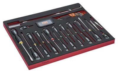 Bahco Foaminlay Fit&Go 3/3 met schroevendraaiers | inbussleutels en bits - 63-delig - FF1A1007