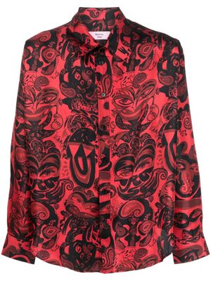 Martine Rose Overhemd met paisley-print - Rood