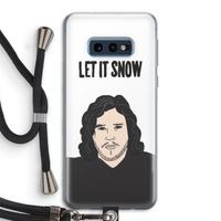 Let It Snow: Samsung Galaxy S10e Transparant Hoesje met koord