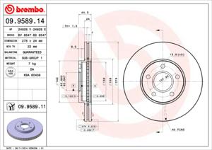 Brembo Remschijven 09.9589.14