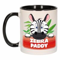 Kinder zebra mok / beker Zebra Paddy zwart / wit 300 ml