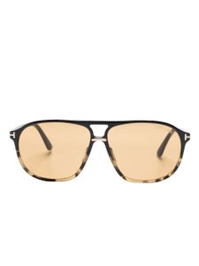 TOM FORD Eyewear lunettes de soleil à monture pilote - Noir