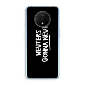 Neuters (zwart): OnePlus 7T Transparant Hoesje