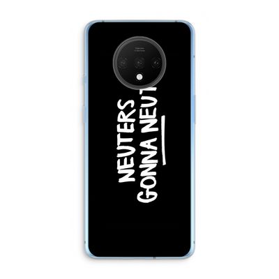 Neuters (zwart): OnePlus 7T Transparant Hoesje