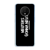Neuters (zwart): OnePlus 7T Transparant Hoesje
