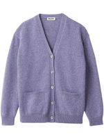 Miu Miu cardigan à design chiné - Violet - thumbnail