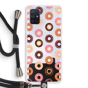 Donuts: Samsung Galaxy A71 Transparant Hoesje met koord