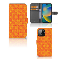 iPhone 14 Pro Max Telefoon Hoesje Batik Oranje