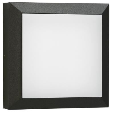 Albert Vierkante wandlamp buitenParel 26cm-zwart - 666561