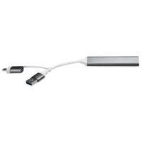Xccess USB-C Multi-Hub to 4 USB Grey