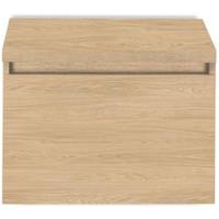 Frozen Badmeubelset 60 cm - Greeplijst in Kleur - Inclusief Wastafelbovenblad Casella Oak