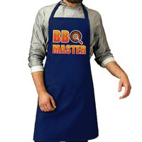 Bbq schort BBQ Master kobalt blauw voor heren   -