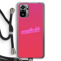 Vice Glow: Xiaomi Redmi Note 10S Transparant Hoesje met koord