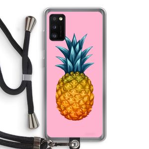 Grote ananas: Samsung Galaxy A41 Transparant Hoesje met koord
