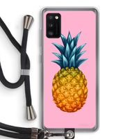 Grote ananas: Samsung Galaxy A41 Transparant Hoesje met koord