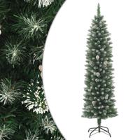 VidaXL Kunstkerstboom smal met standaard 240 cm PVC