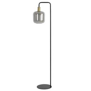 Light & Living Vloerlamp Lekar - Antiek Brons|Smoke Glas - Ø28x155 cm