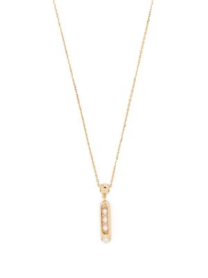 ZEEMOU ZENG collier en or jaune 18ct à pendentif orné de perles d'Akoya