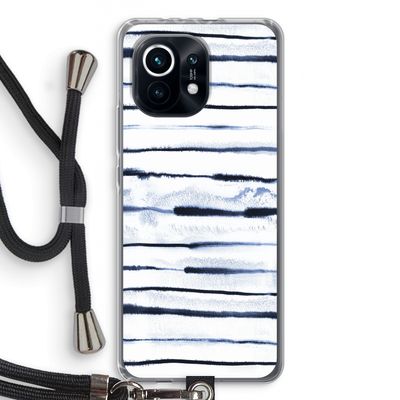 Ink Stripes: Xiaomi Mi 11 Transparant Hoesje met koord