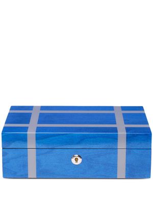 Rapport boîte à accessoires en bois Carnaby (28 cm x 17 cm) - Bleu