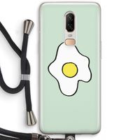 Spiegelei: OnePlus 6 Transparant Hoesje met koord