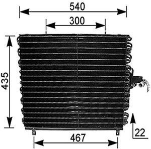 Condensor, airconditioning AC166000S