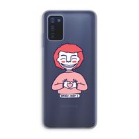 Hartje: Samsung Galaxy A03s Transparant Hoesje