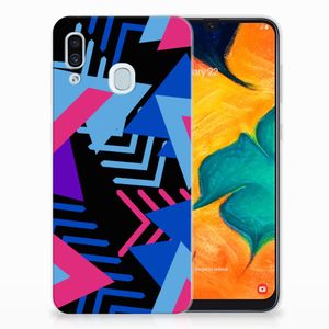 Samsung Galaxy A30 TPU Hoesje Funky Triangle