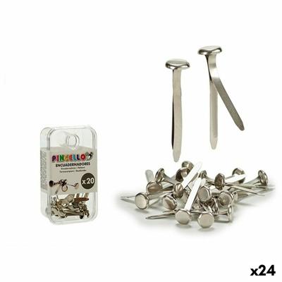 Clip Binding Metaal Zilverkleurig (24 Stuks)