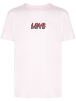 Viktor & Rolf t-shirt en coton mélangé à imprimé Love - Rose