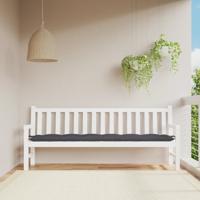 VidaXL Tuinbankkussen 200x50x7 cm oxford stof antracietkleurig VidaXL Tuinbankkussen 200x50x7 cm oxford stof antracietkleurig