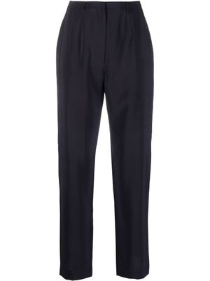 Giorgio Armani Pre-Owned pantalon en laine mélangée à coupe slim (années 1990) - Bleu