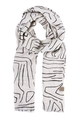 Zusss sjaal met safariprint zand Zusss sjaal met safariprint zand