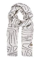 Zusss sjaal met safariprint zand - thumbnail