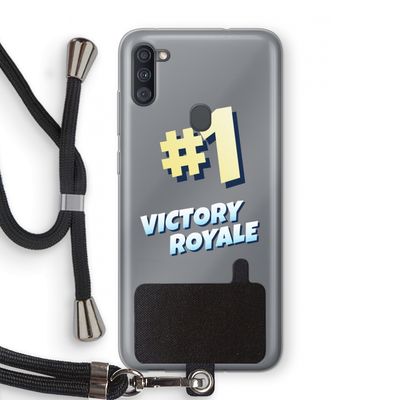 Victory Royale: Samsung Galaxy A11 Transparant Hoesje met koord