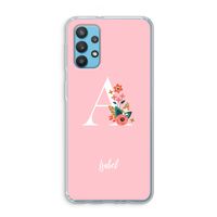 Pink Bouquet: Samsung Galaxy A32 4G Transparant Hoesje