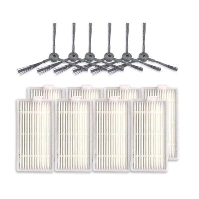 XI243 3 paar K614 side brushes + 8 stuks I208 filters set voor ILIFE V5S Pro/V50/V5S