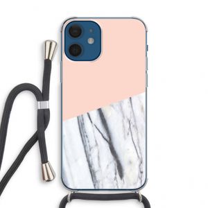 A touch of peach: iPhone 12 mini Transparant Hoesje met koord