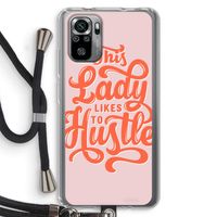 Hustle Lady: Xiaomi Redmi Note 10S Transparant Hoesje met koord