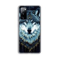 Darkness Wolf: Samsung Galaxy S20 FE / S20 FE 5G Transparant Hoesje