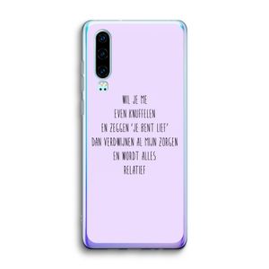 Relatief: Huawei P30 Transparant Hoesje