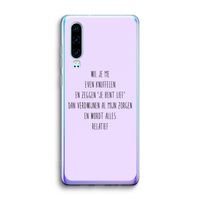 Relatief: Huawei P30 Transparant Hoesje