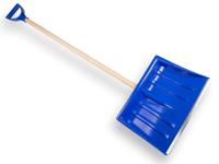 sneeuwschuiver Alpin 1A kunststof 40cm met beuken steel en kunststof D-greep