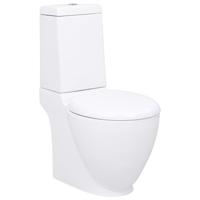 Toilet rond afvoer onder keramiek wit Toilet rond afvoer onder keramiek wit