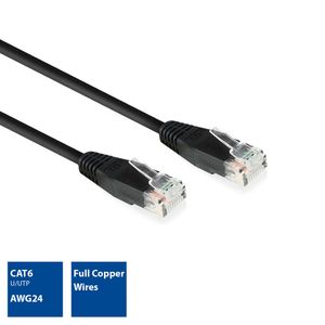 ACT AC4000 netwerkkabel Zwart 0,9 m Cat6 U/UTP (UTP)