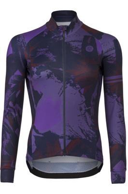 AGU Flower Fietsshirt Lange Mouwen Performance Dames - Paars - XL
